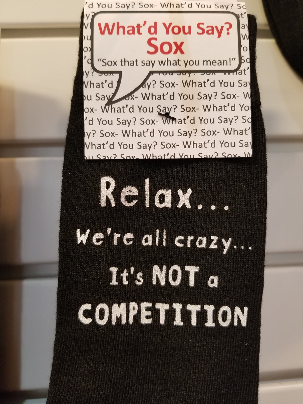 Relax, we're all crazy - Sox