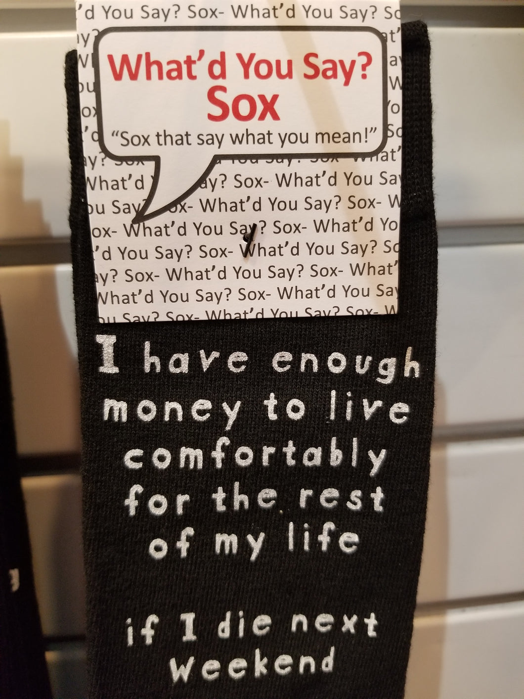 I have enough money - Sox