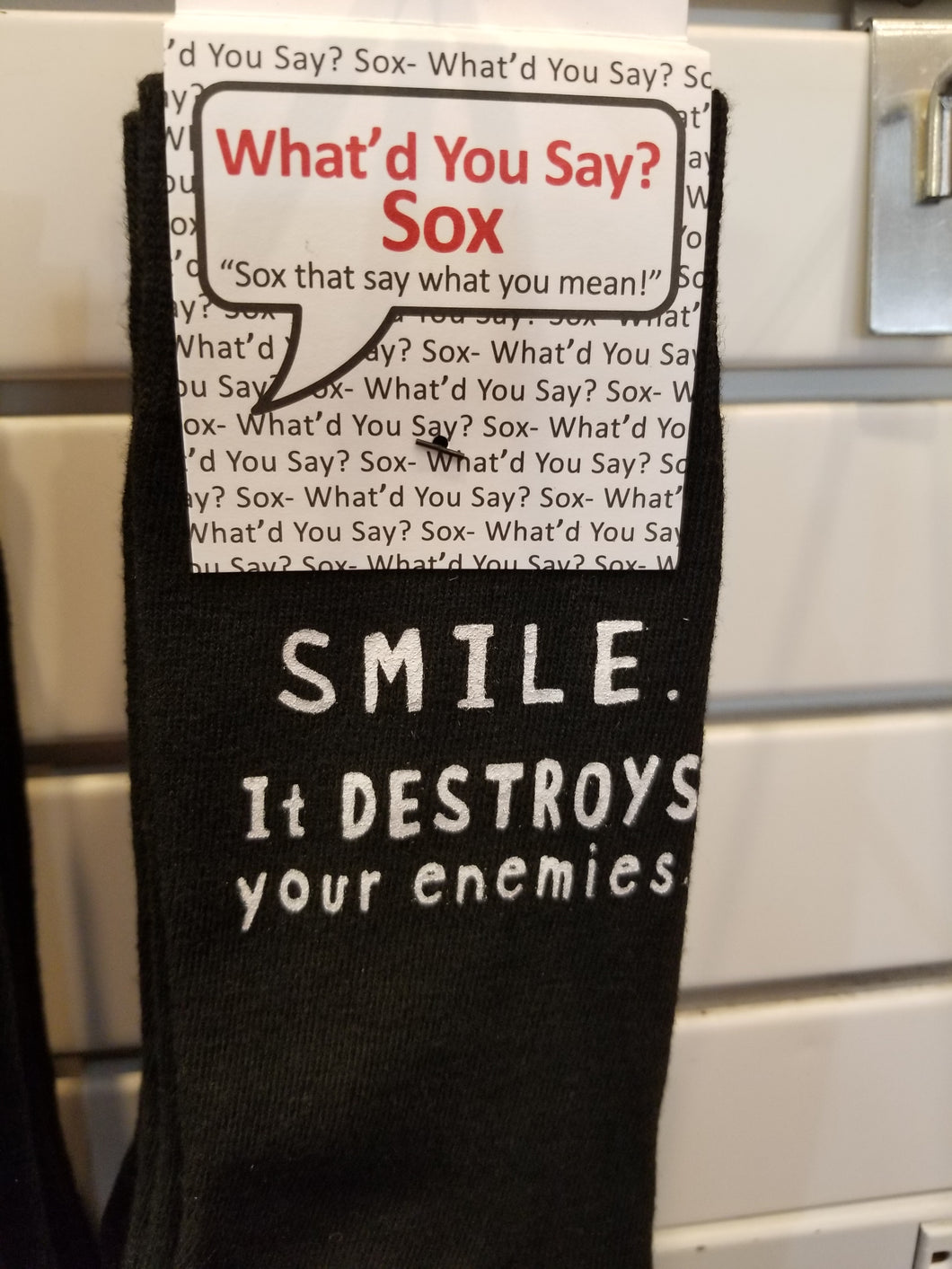 SMILE It destroys your enemies- Sox