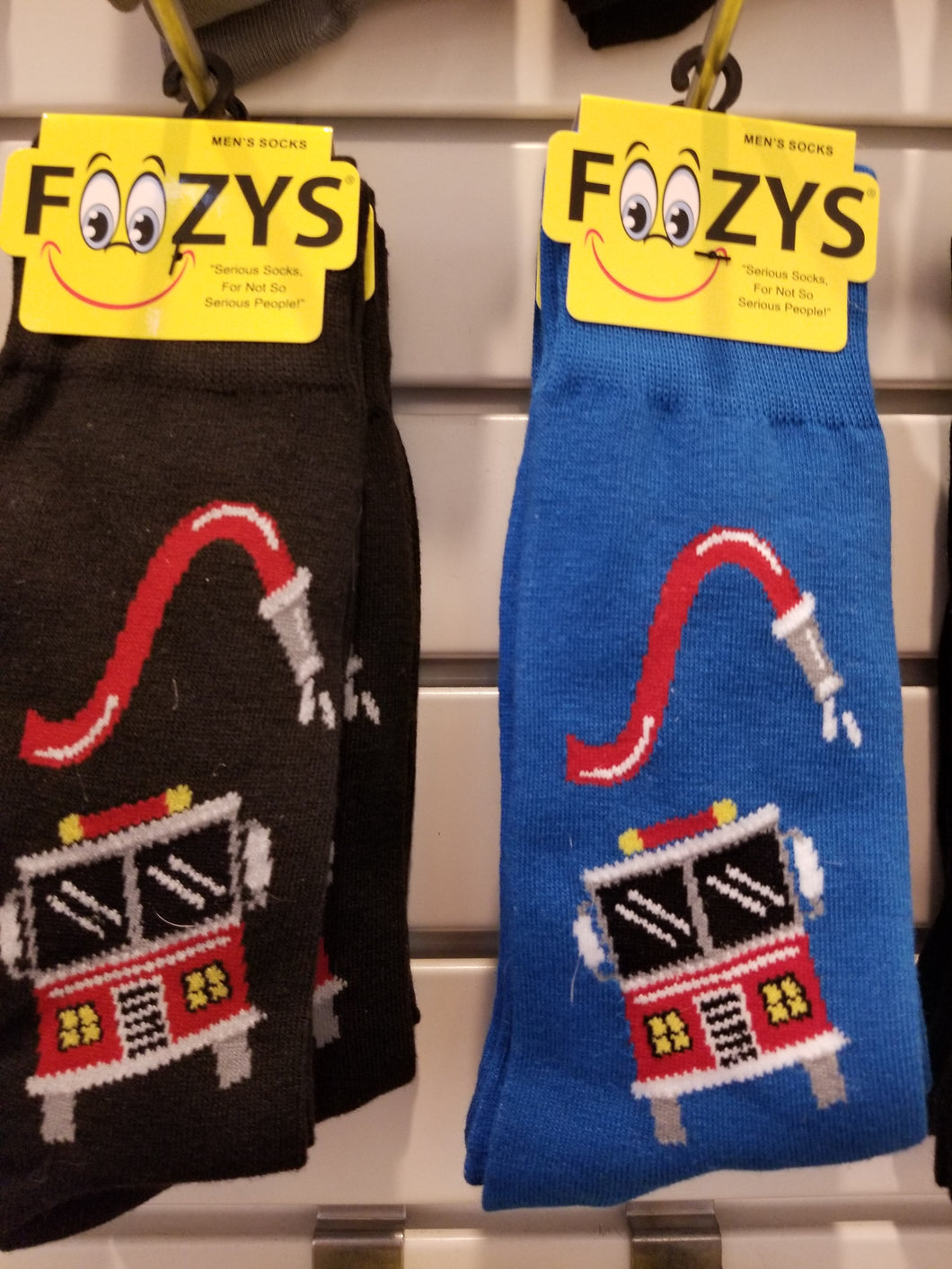 Fire Truck Socks - Mens