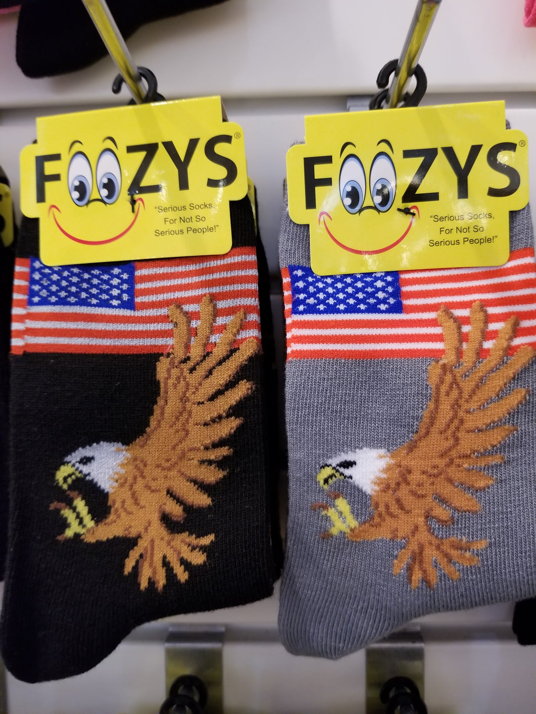 Eagle & American Flag Socks - Womens