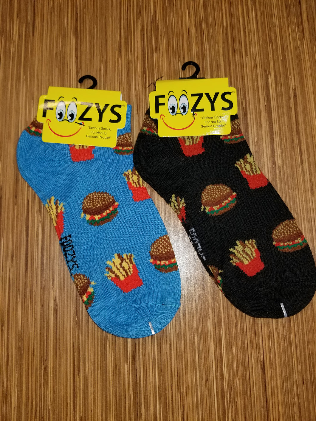 Burger & Fries No Show Socks